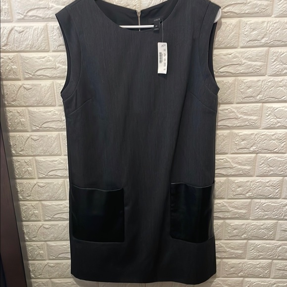 JCrew Charcoal Sleeveless Dress - Picture 1 of 4